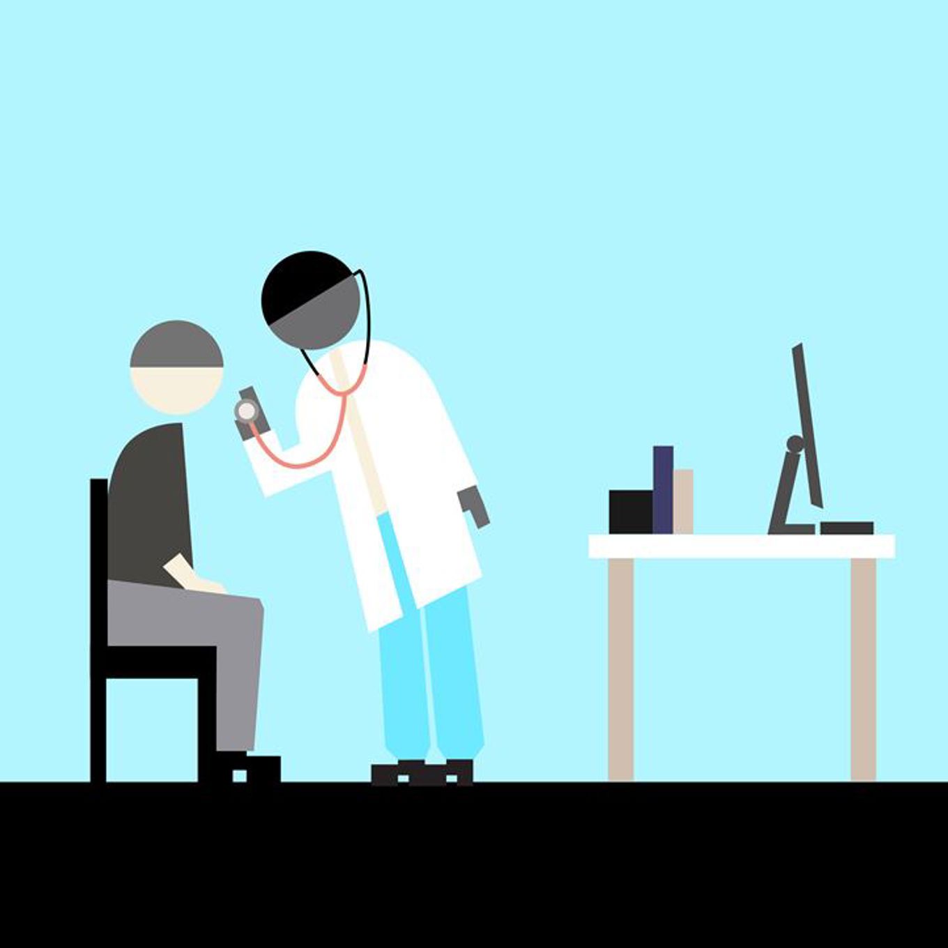 Illustrasjon legebesøk