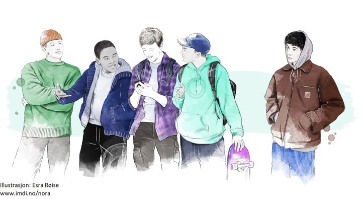 en gruppe mennesker som står sammen